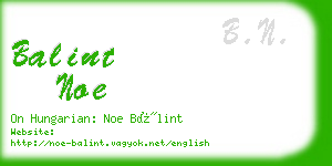 balint noe business card